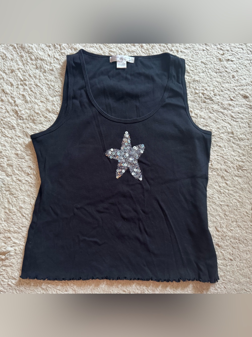 Y2K sequin starfish tank top